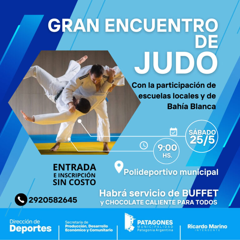 GRAN ENCUENTRO DE JUDO ESTE SÁBADO EN PATAGONES