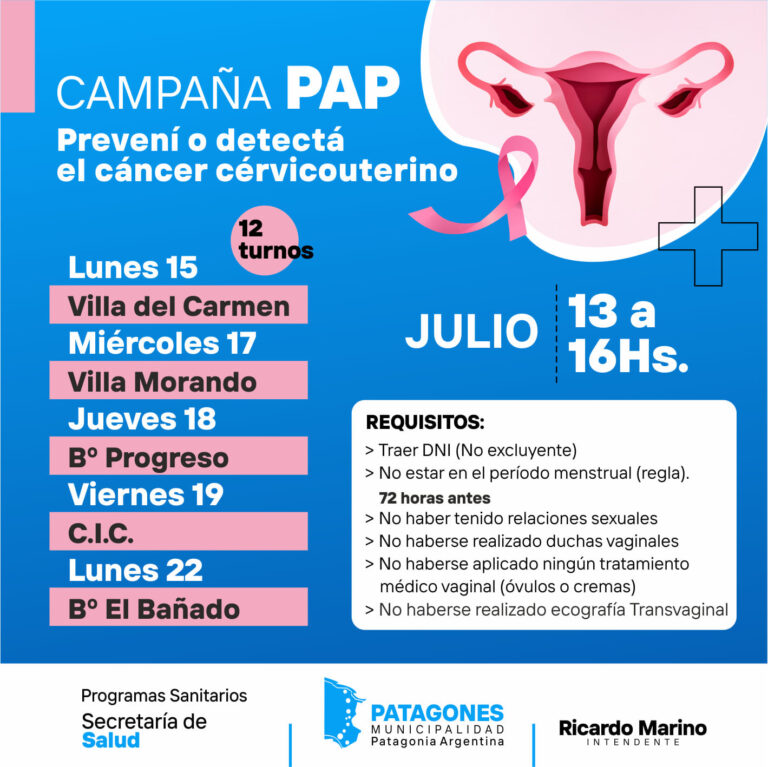 CONTINÚA LA CAMPAÑA DE PREVENCIÓN DEL CÁNCER CÉRVICO UTERINO EN LOS BARRIOS DE PATAGONES