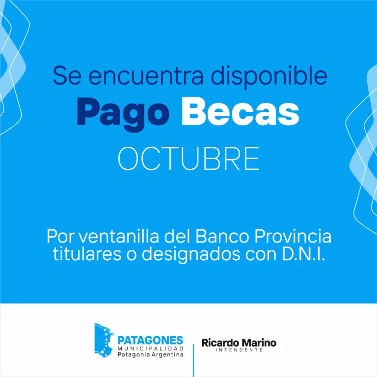 PAGO DE BECAS MUNICIPALES EN PATAGONES