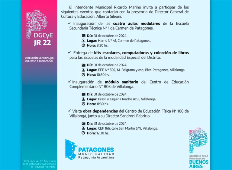 🖊Compartimos la invitación para mañana, jueves 31/10.