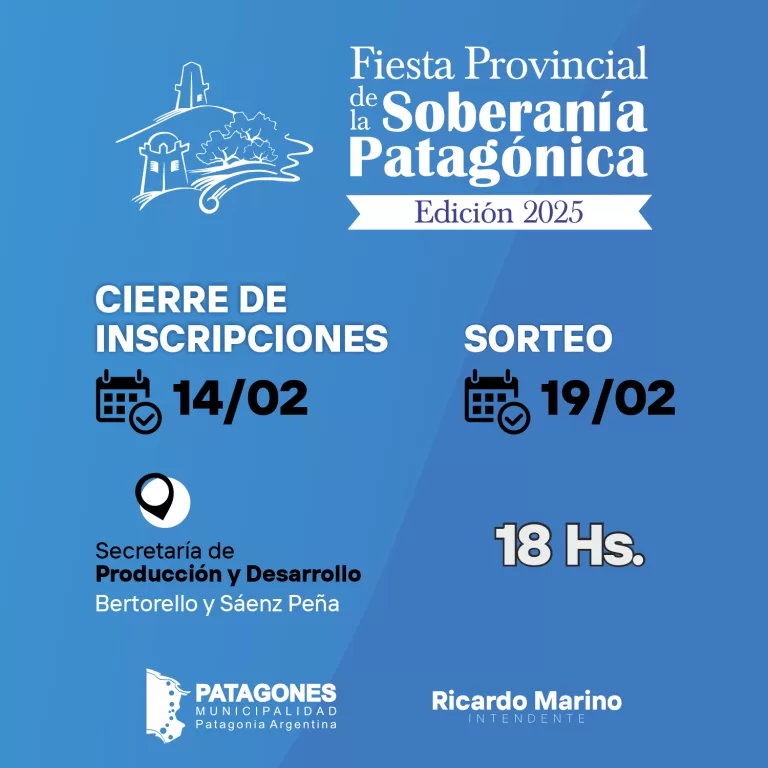 CIERRE DE INSCRIPCIONES Y SORTEO