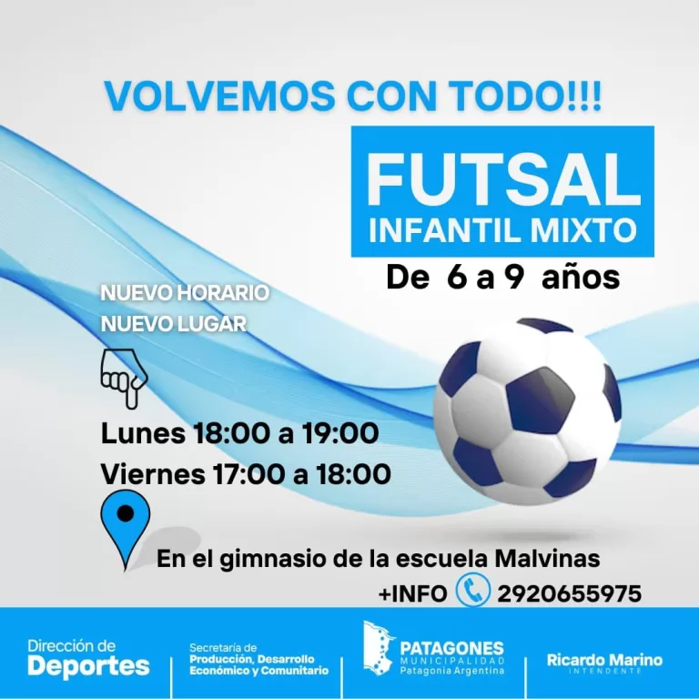 EL FUTSAL INFANTIL RETOMA SU ACTIVIDAD