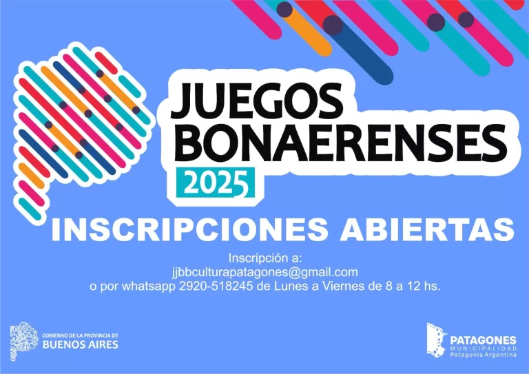 ✨Inscripción a los Juegos Bonaerenses en el Área de Cultura ✨