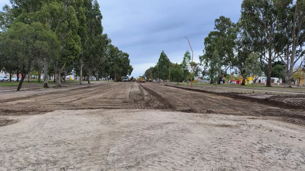 Obra en marcha calle Yrigoyen Obra en marcha calle Yrigoyen