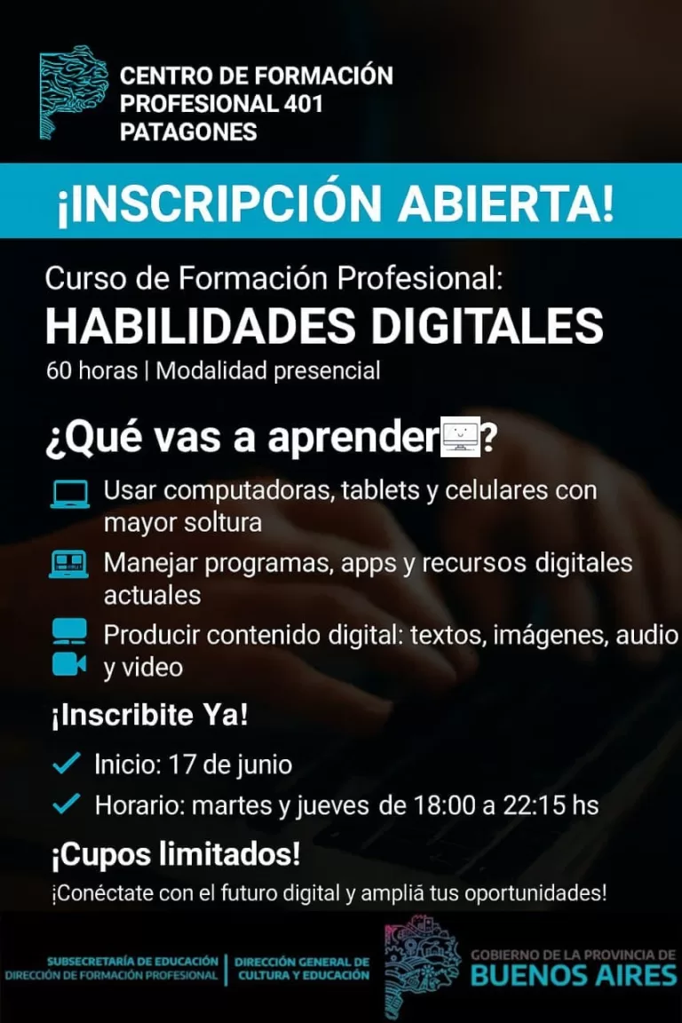 INSCRIPCIÓN A PARTIR DEL JUEVES 12 DE JUNIO 14 HS