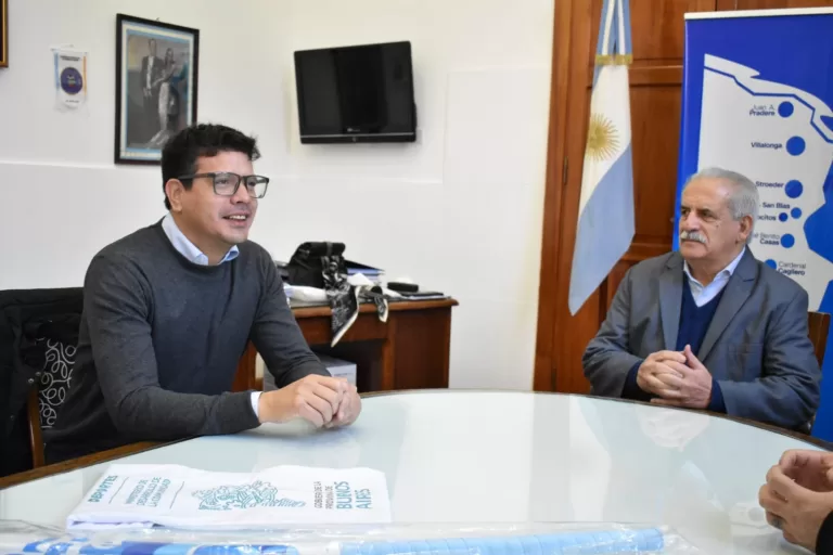 MARINO RECIBIÓ AL SUBSECRETARIO DE DEPORTES BONAERENSE