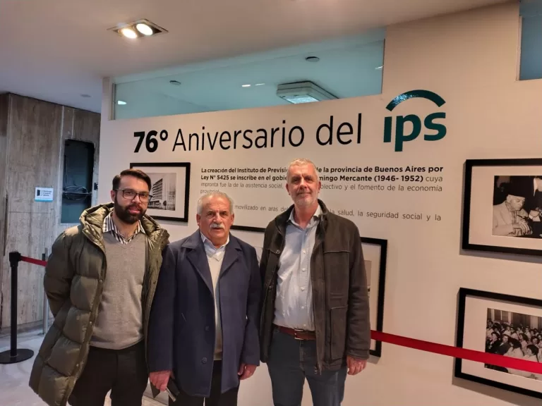 ENCUENTRO ENTRE EL INTENDENTE MARINO Y AUTORIDADES DEL INSTITUTO DE PREVISIÓN SOCIAL