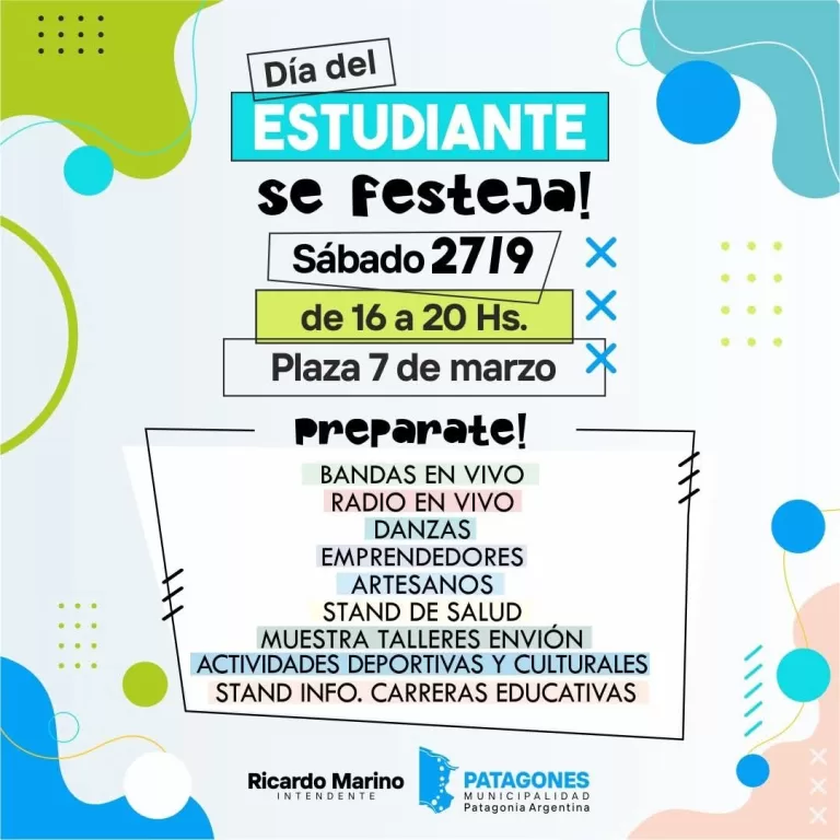 🎉 ¡Se viene la fiesta del Día del Estudiante! 🎉