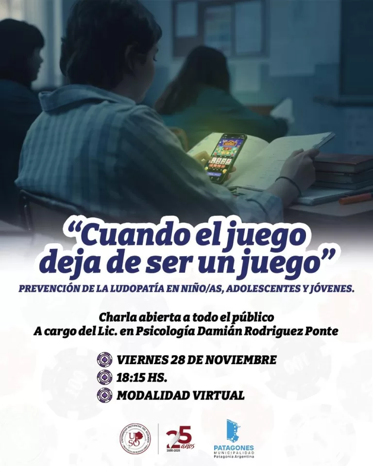 📣 Charla abierta: “Cuando el juego deja de ser un juego”