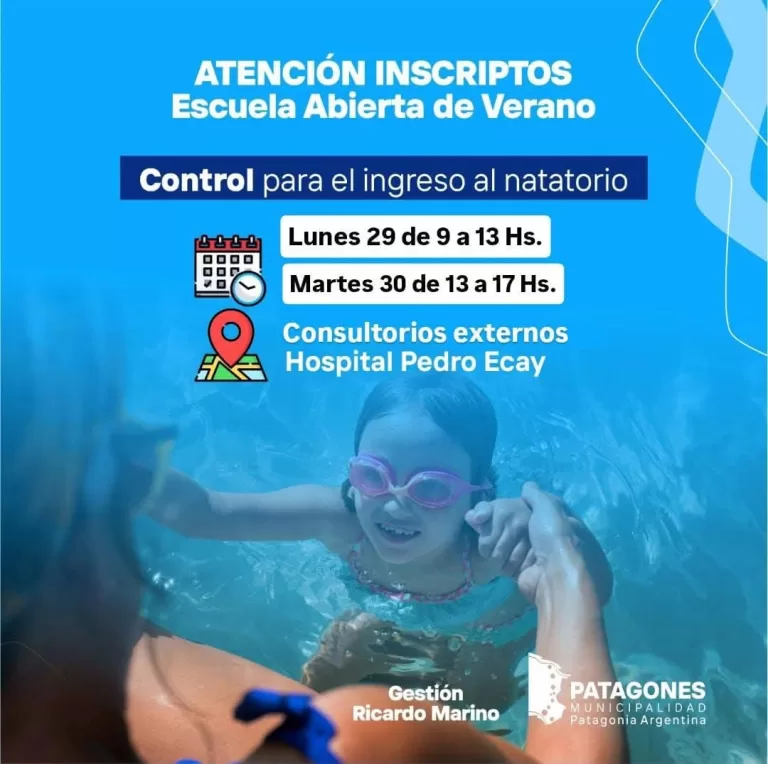📣 ATENCIÓN INSCRIPTOS – Escuela Abierta de Verano 🌞🏊‍♀️