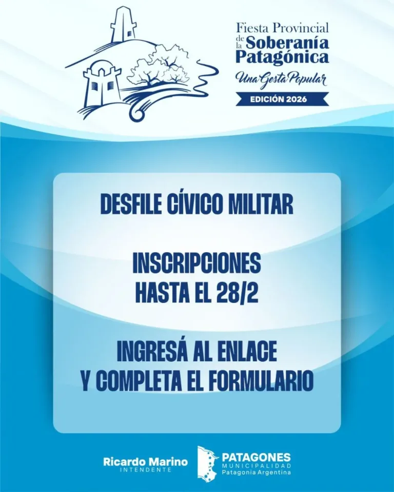 Inscripción abierta para el Desfile Cívico y Paseo Criollo de la Fiesta de la Soberanía Patagónica
