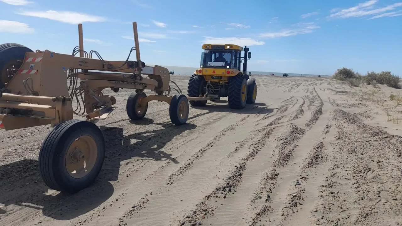 Mantenimiento vial de cara al fin de semana en Bahía San Blas