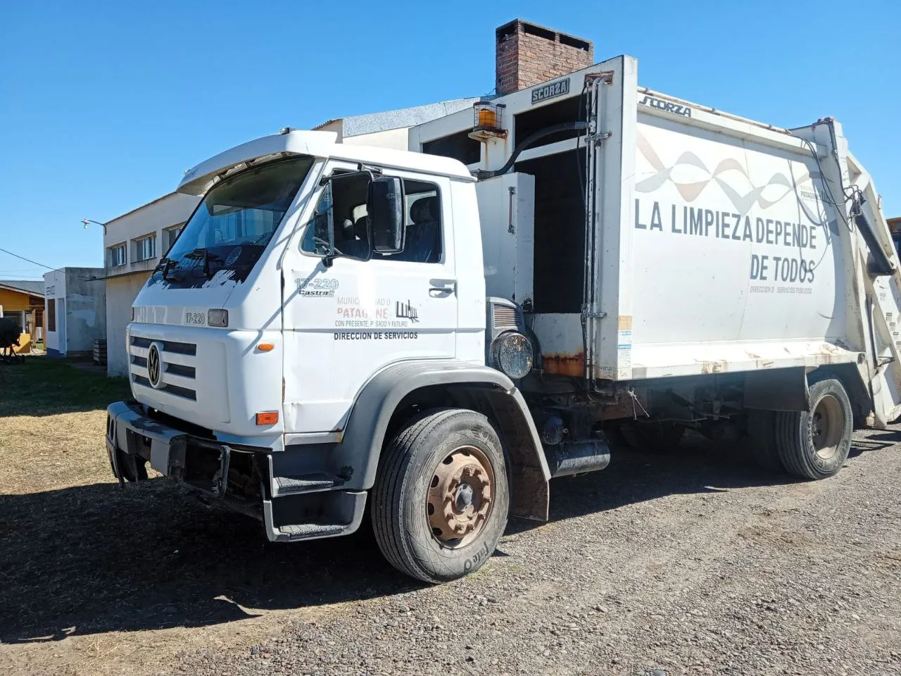 Reorganización del servicio de recolección de residuos en Bahía San Blas por desperfecto mecánico