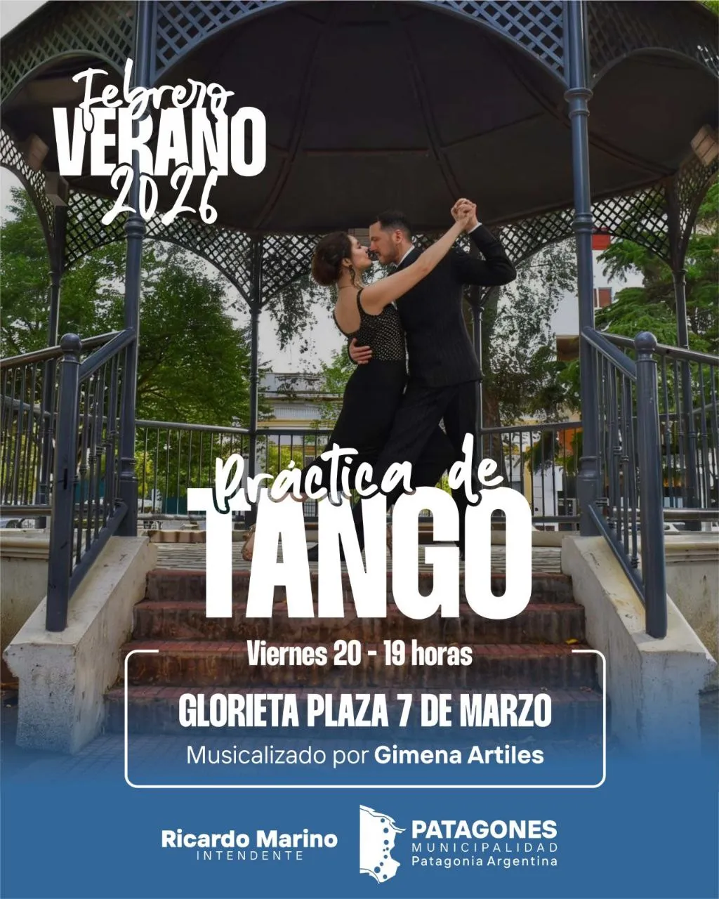 Vuelven las prácticas abiertas de tango en la Plaza 7 de Marzo