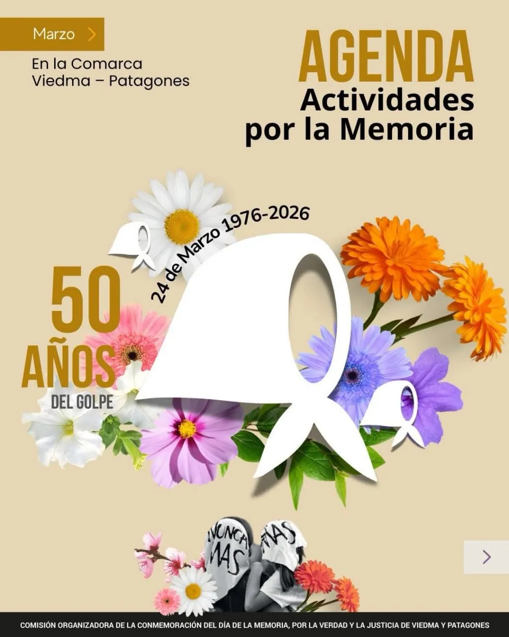 La Municipalidad de Patagones se suma a la agenda colectiva por los 50 años del golpe cívico-militar de 1976