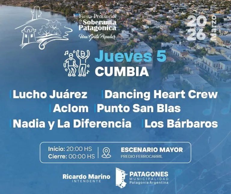 Noche de Cumbia en la Fiesta de la Soberanía Patagónica