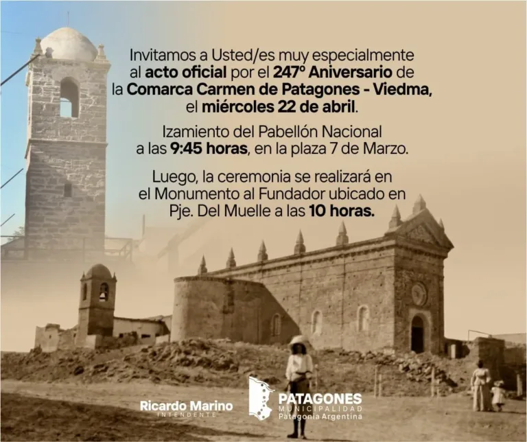 Agenda oficial de la Municipalidad de Patagones: Semana del 20 al 24 de abril de 2026