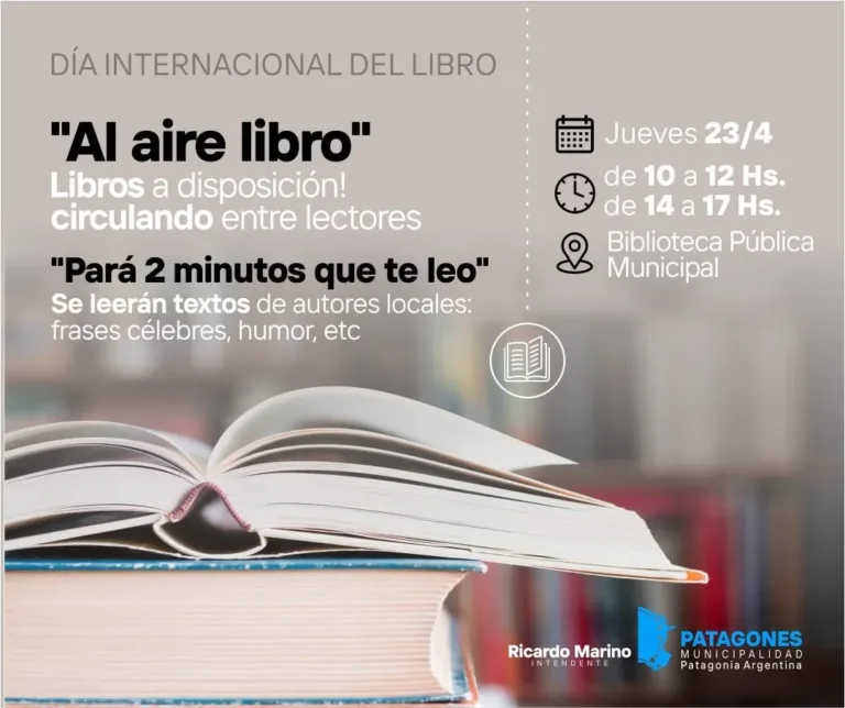 Celebración del Día Internacional del Libro con "Al aire libro" en la Biblioteca Municipal