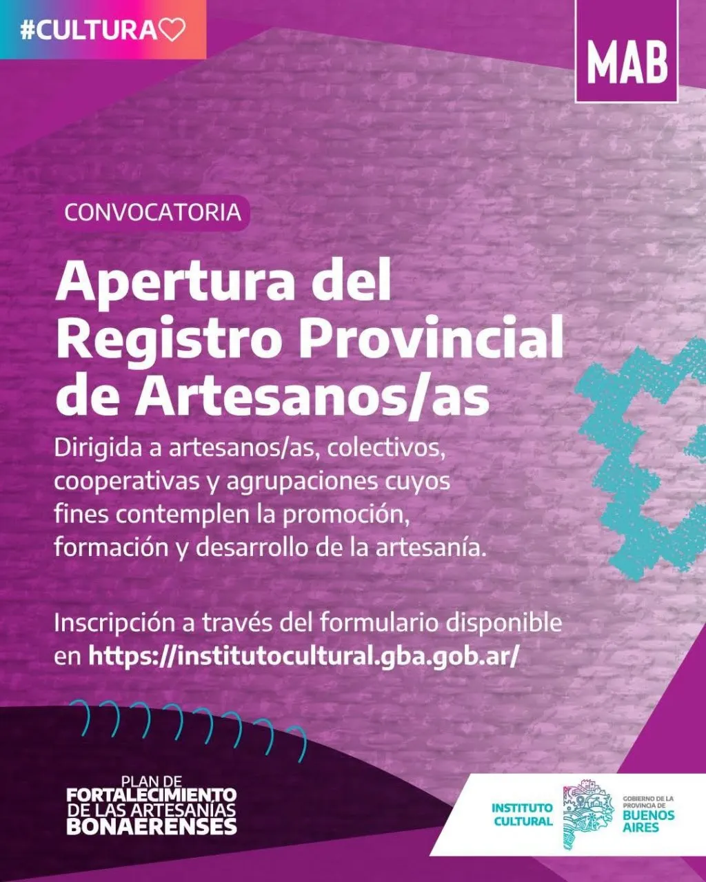 Convocatoria abierta para el Registro Provincial de Artesanos/as