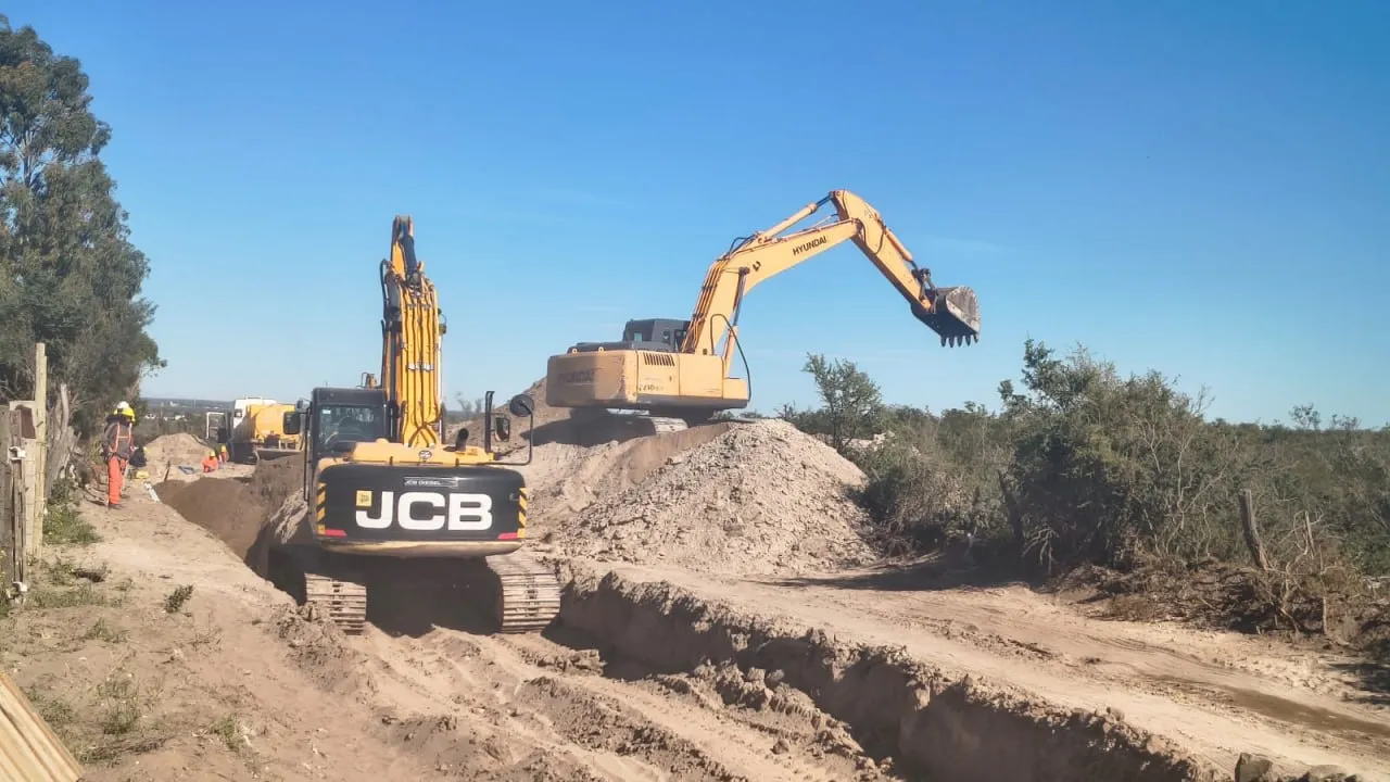 El Intendente Marino supervisó el avance de obra de la Planta Depuradora de Líquidos Cloacales