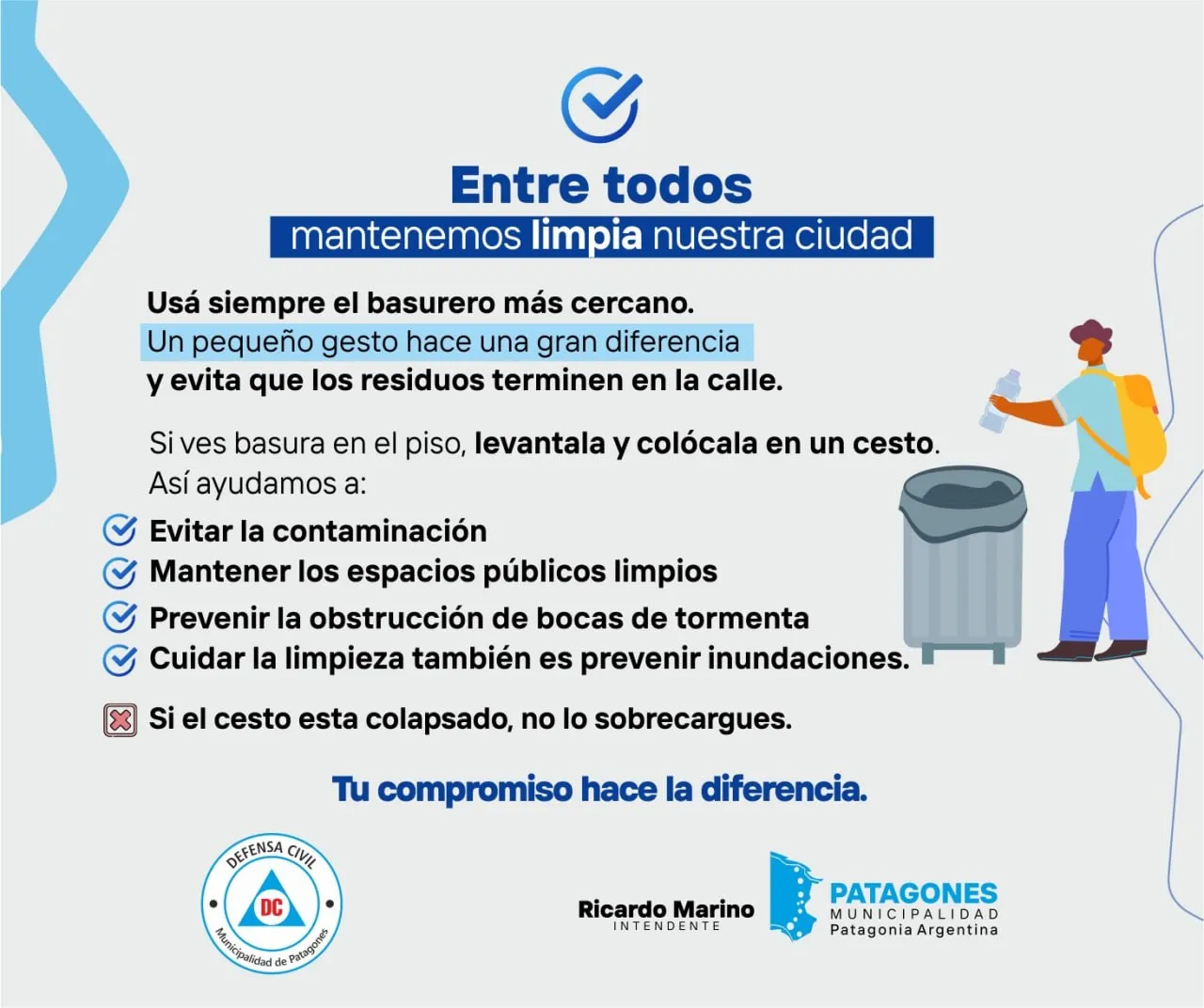 Entre todos mantenemos limpia la ciudad