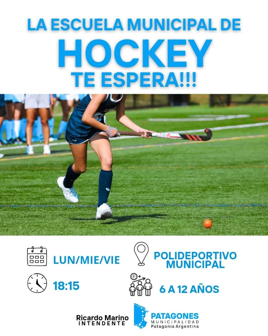 Inscripciones abiertas para la Escuela Municipal de Hockey 2026