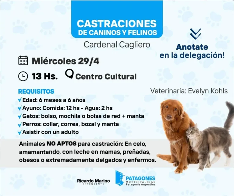 Jornada de castraciones en Cardenal Cagliero