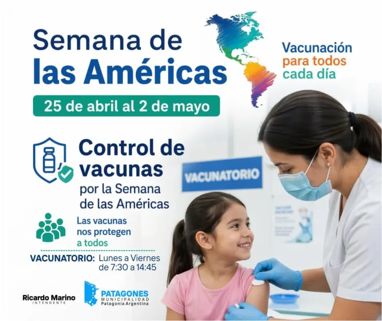 Semana de las Américas: Control de vacunación del 25 de abril al 2 de mayo