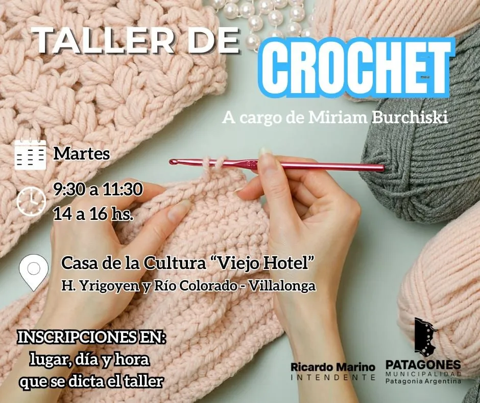 Taller de Crochet en Villalonga a cargo de Miriam Burchiski