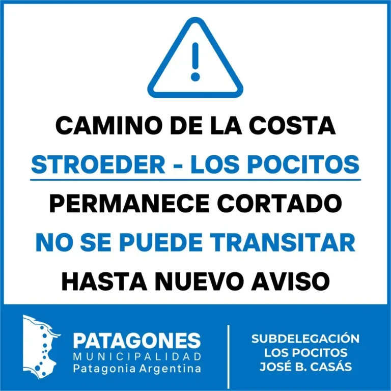 Corte total en el camino Stroeder – Los Pocitos