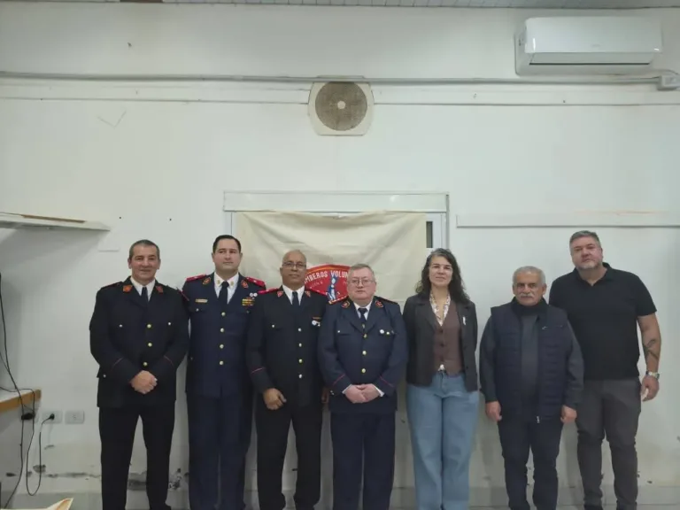 Marino participó del acto de asunción de la nueva jefatura de Bomberos Voluntarios de Juan A. Pradere