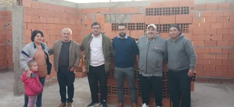 Marino recorrió la obra de la futura sede de la Asociación de Clubes Barriales