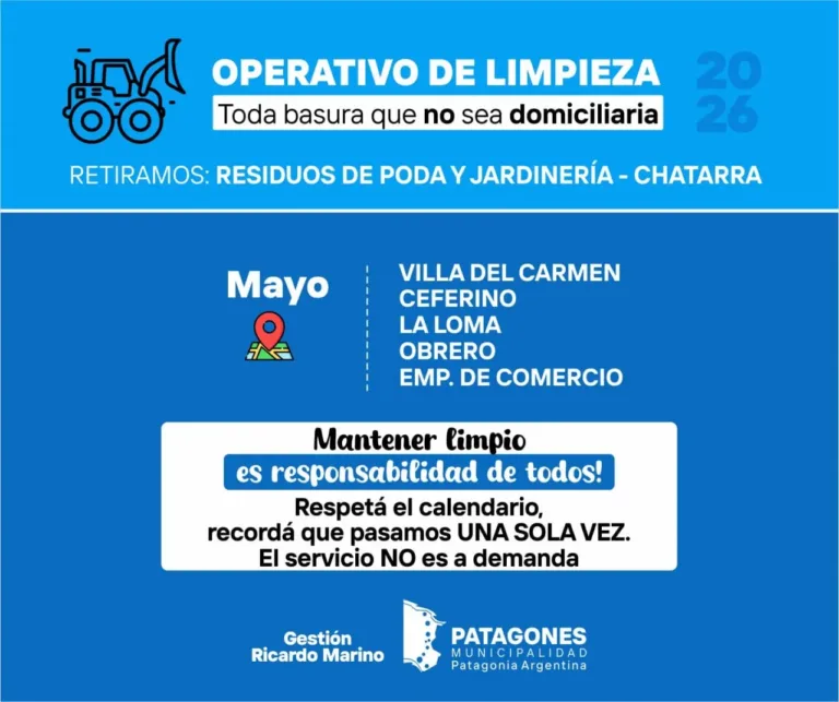 Operativo Mes de Mayo: recolección de residuos no convencionales