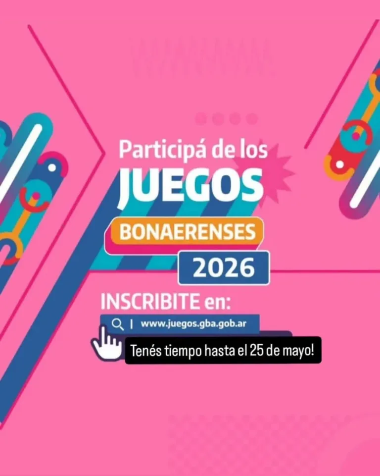 Se extiende el plazo de inscripción para los Juegos Bonaerenses 2026