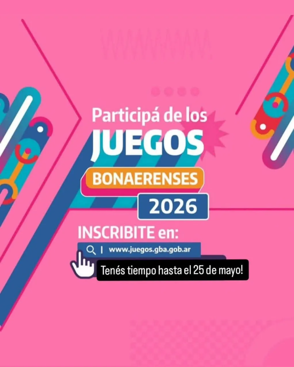 Se extiende el plazo de inscripción para los Juegos Bonaerenses 2026