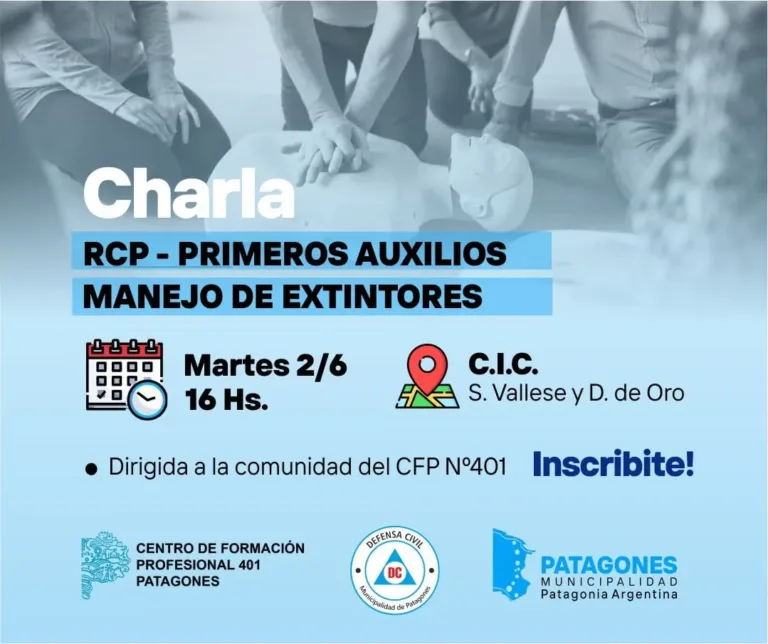 Charla sobre RCP, Primeros Auxilios y Manejo de Extintores en el CFP N° 401