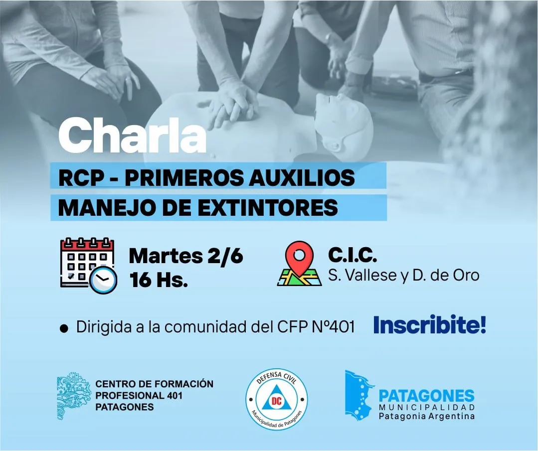 Charla sobre RCP, Primeros Auxilios y Manejo de Extintores en el CFP N° 401