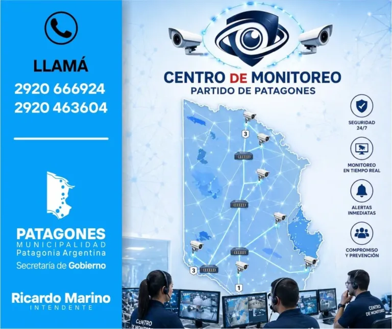 El Centro de Monitoreo de Patagones brinda servicio las 24 horas