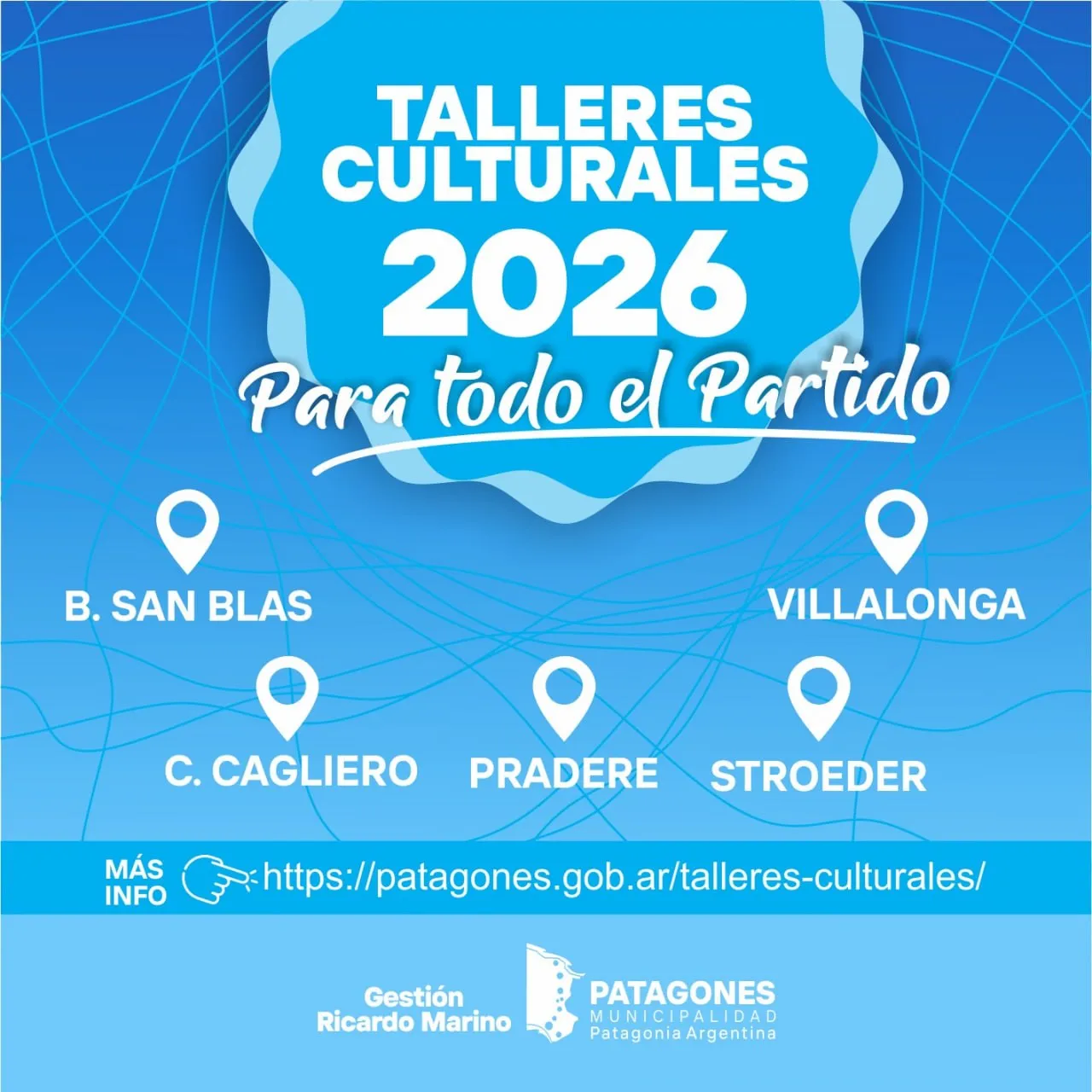 Los talleres culturales siguen creciendo en las localidades del Interior del Distrito