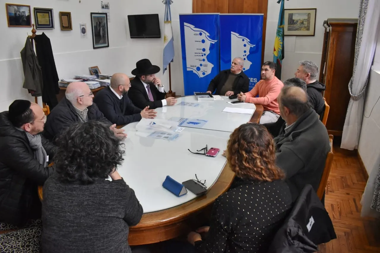 Visita institucional del Gran Rabino de AMIA al Intendente Municipal