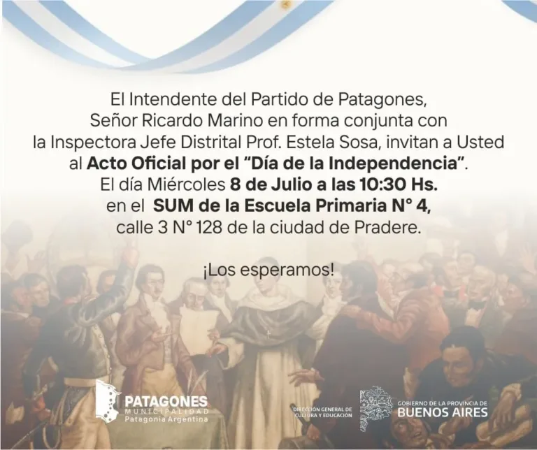 Acto Oficial del Día de la Independencia en Pradere