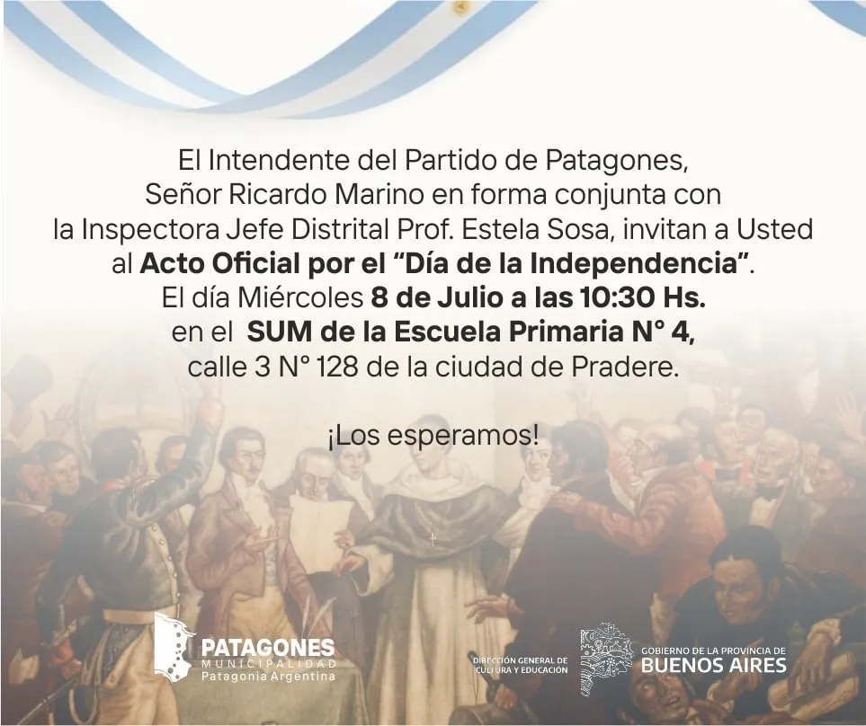 Acto Oficial del Día de la Independencia en Pradere