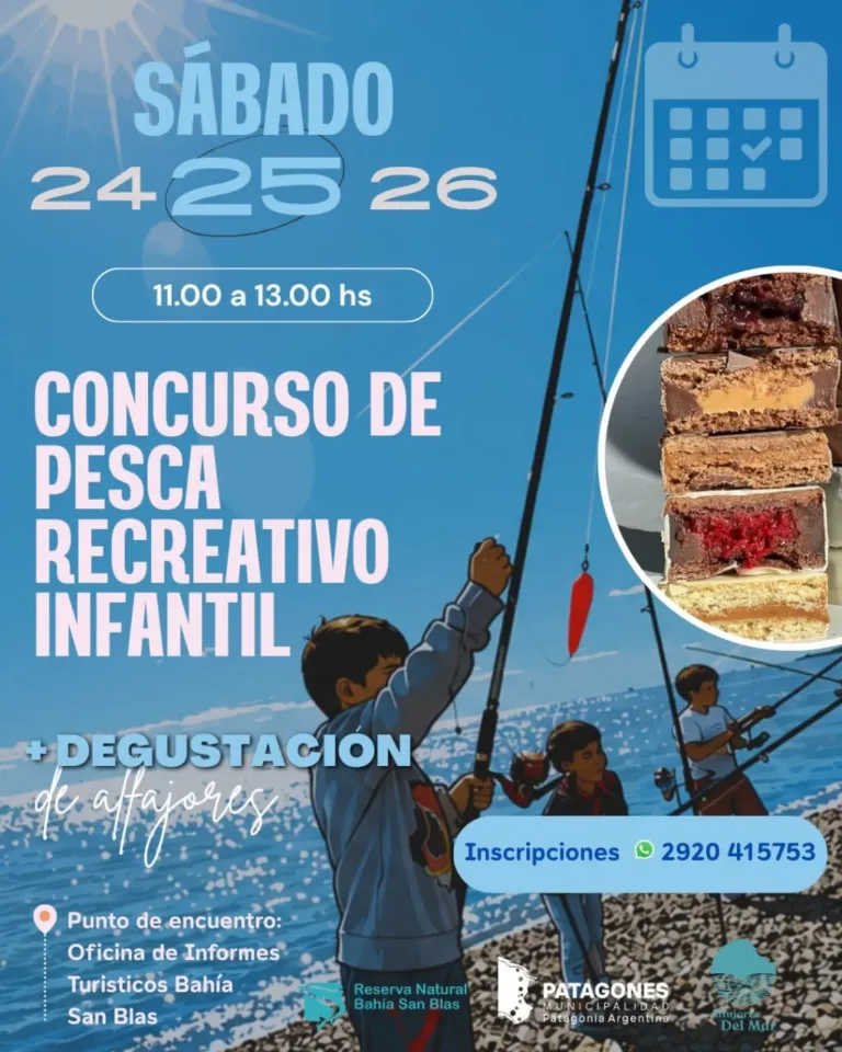 Concurso recreativo de pesca infantil este sábado 25 de julio