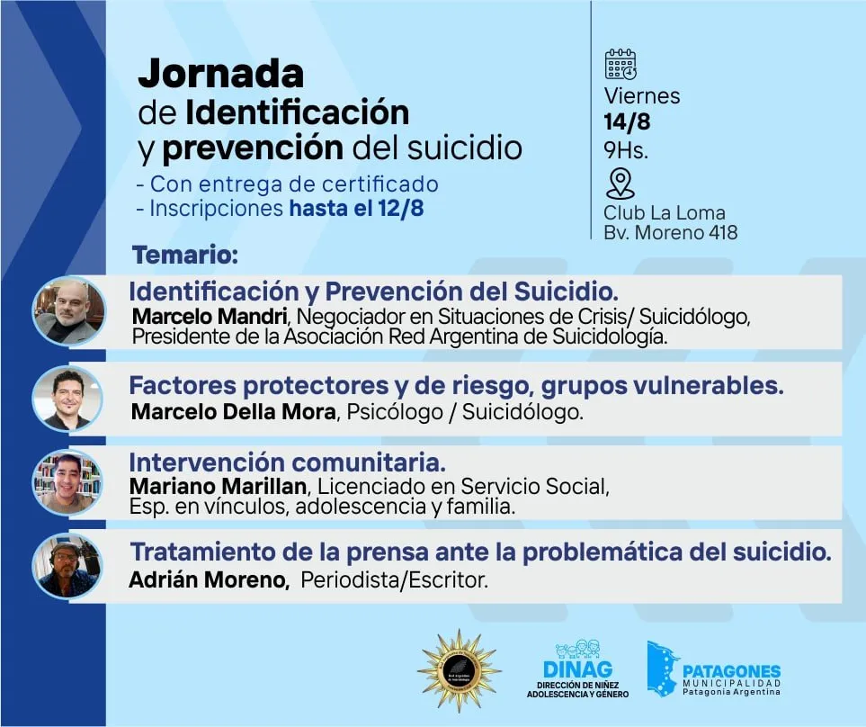 Jornada de Identificación y Prevención del Suicidio