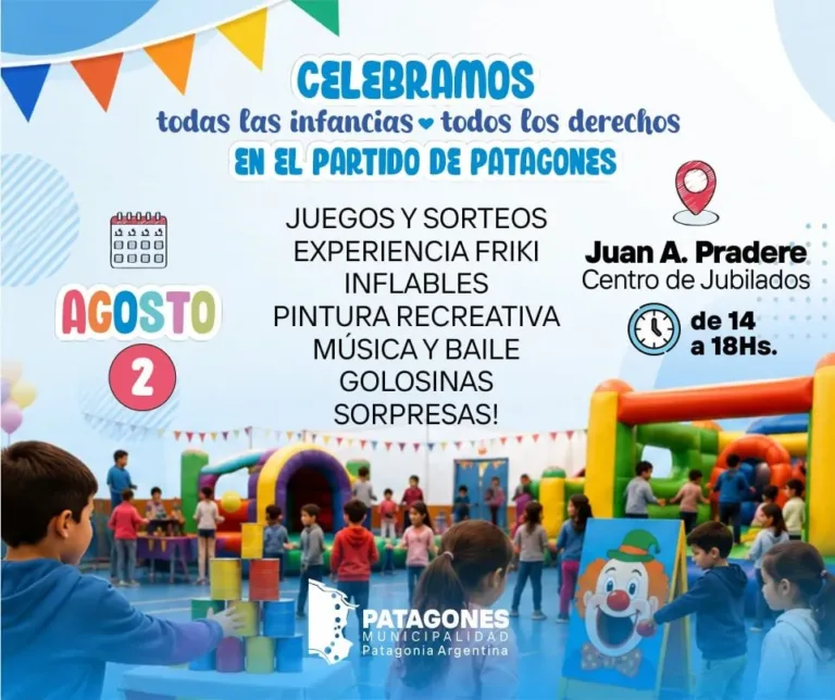 Juan A. Pradere celebra las infancias con una tarde de juegos