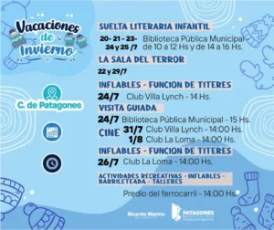 Vacaciones de invierno en Patagones: propuestas recreativas, culturales, deportivas y turísticas