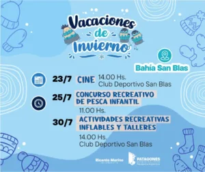 Vacaciones de invierno en Patagones: propuestas recreativas, culturales, deportivas y turísticas