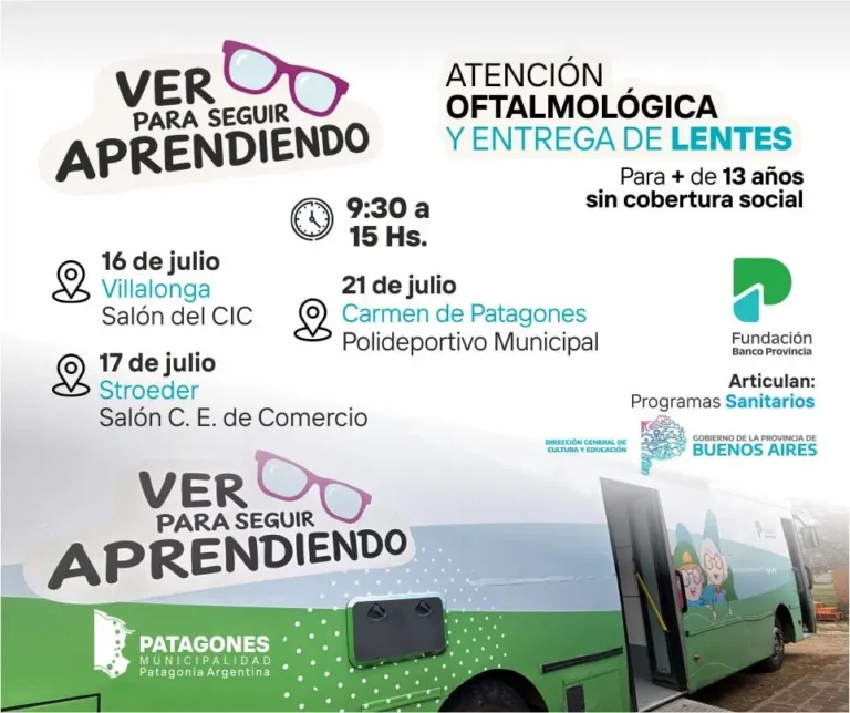 ✎️ Ver para seguir aprendiendo: nueva jornada oftalmológica en Patagones