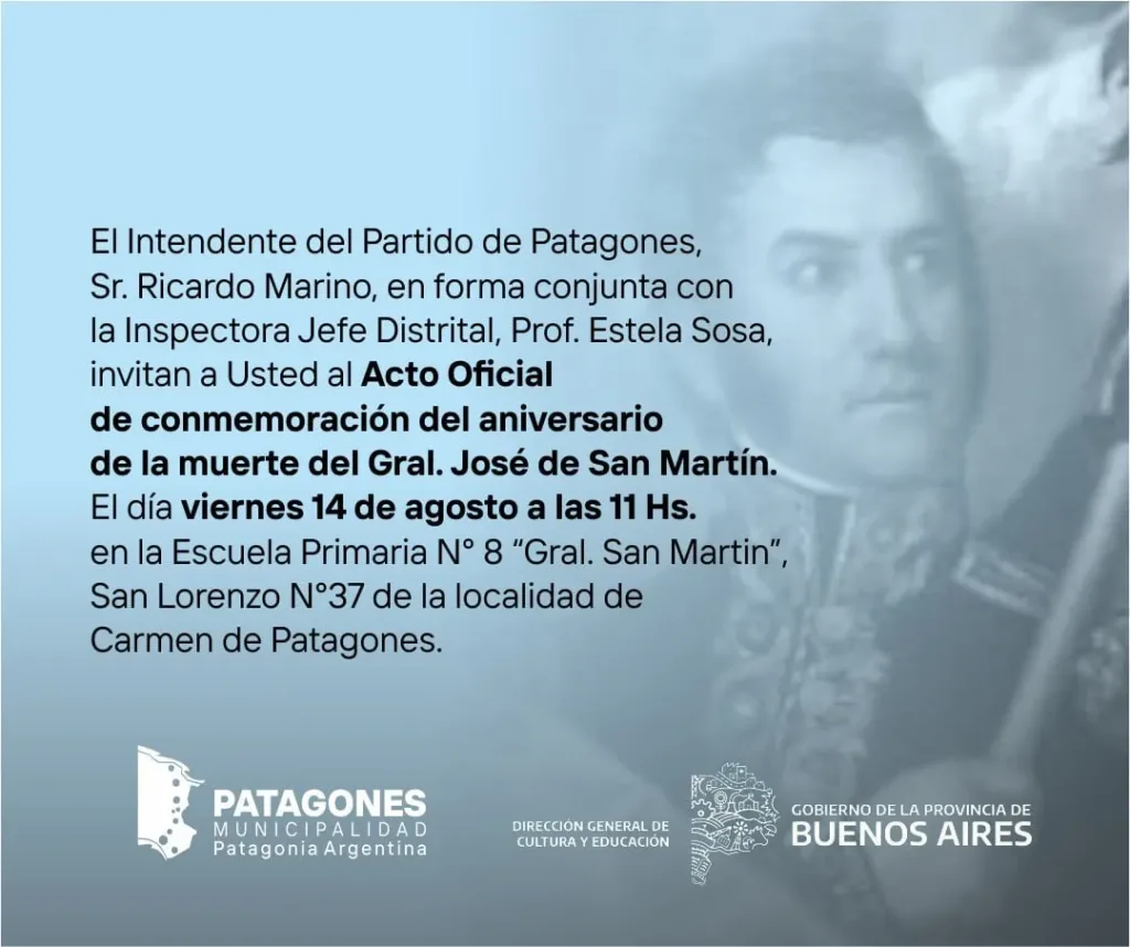 Acto oficial por el Paso a la Inmortalidad del General San Martín