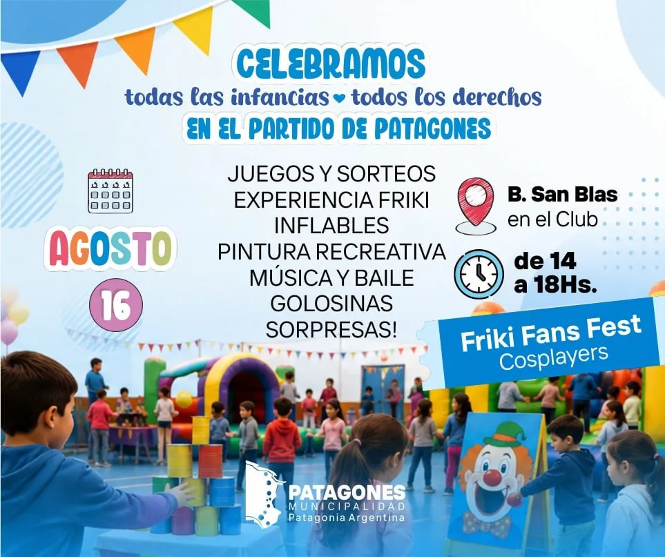 Celebración de las infancias en Bahía San Blas